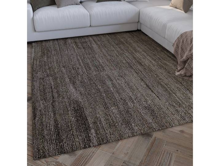 Teppich WECON HOME Hamptons EIGHTEEN , grau (grau braun), B:240cm H:15mm L:340cm, Polyester, Teppiche, Teppich, Läufer, Kurzflor, Wohnzimmer, Schlafzimmer, elegant, robust, Streifen