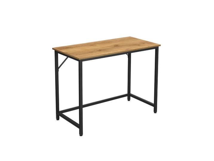 Hansiro Schreibtisch Computertisch, Schwarz, Holzwerkstoff, 50x75x100 cm, Büromöbel, Schreibtische, Bürotische