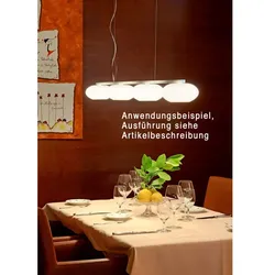 Casablanca Pendelleuchte AIH MULTI, 3-flammig, 100cm, 3x G9, IP20, weiß-matt / Alu gebürstet CSB-AI51-L123A