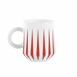Alessi Delight Weihnachts-Mug aus Porzellan rot