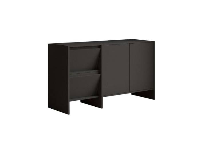 Buffet en bois  Laris 130  - 130 x 44 x 82 cm - Gris anthracite
