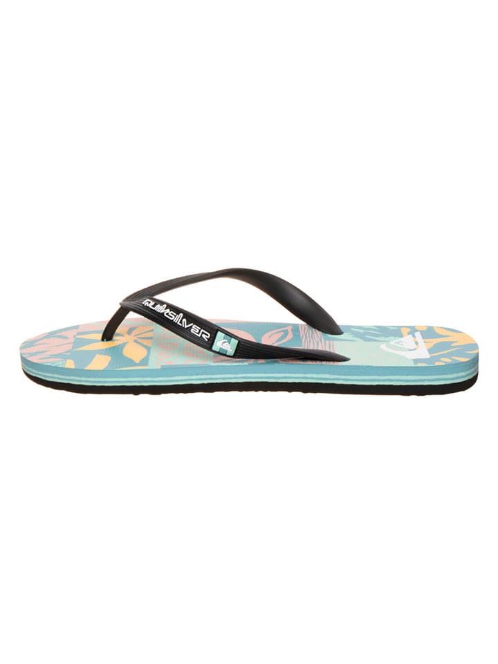 Quiksilver Zehentrenner "Molokai" in Schwarz/ Hellblau - 40