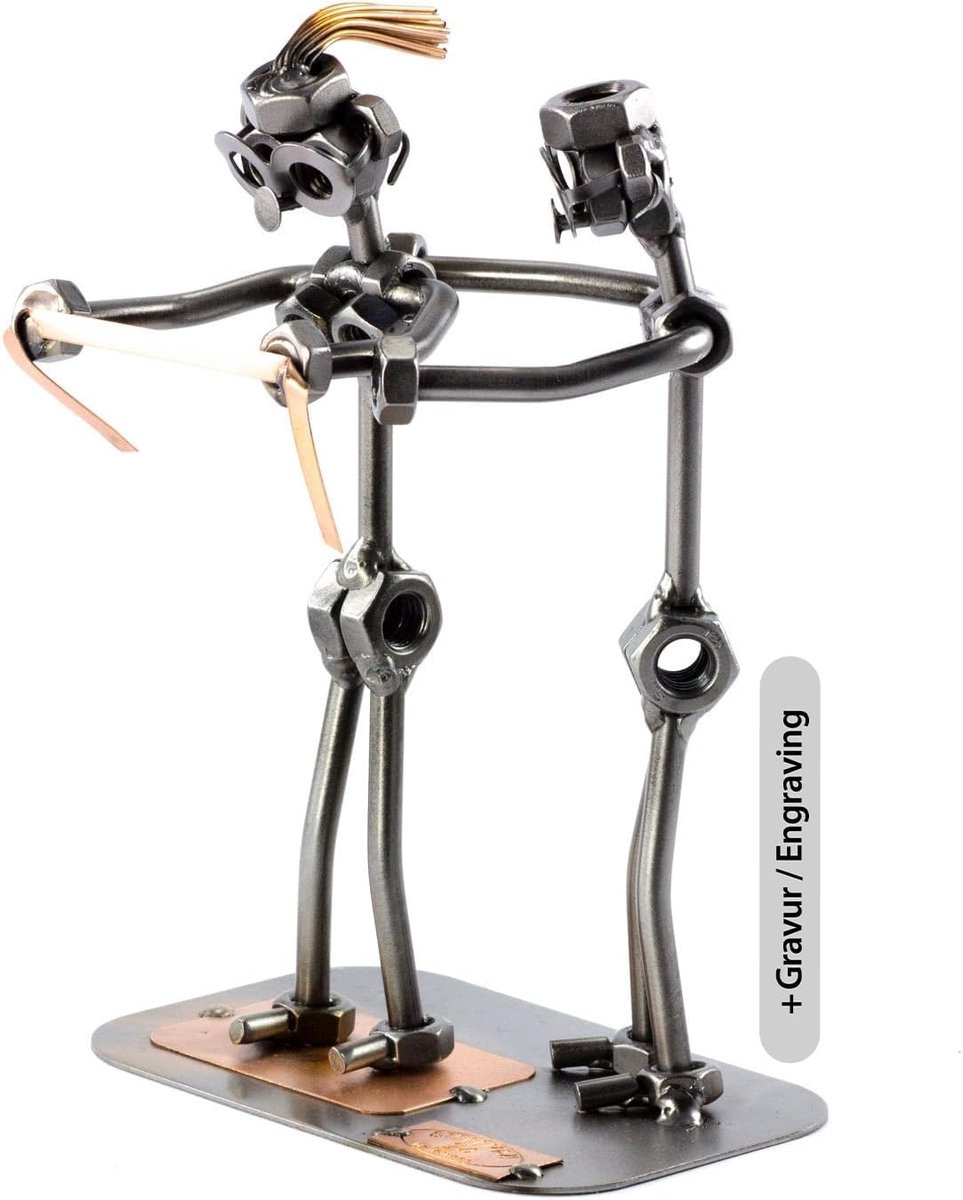 Uniek handgemaakt metalen beeld voor decoratie als cadeau voor volwassenen