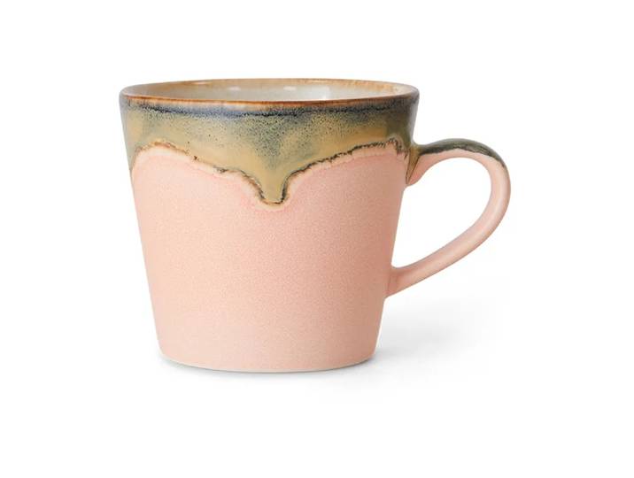 HKliving Tasse à cappuccino 70 s 33 cl Blossom'
