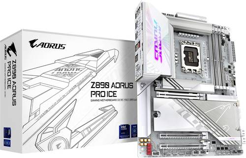 Gigabyte Z890 AORUS PRO ICE Mainboard Sockel (PC) Intel LGA 1851 Formfaktor (Details) ATX Mainboard-Chipsatz Intel Z890