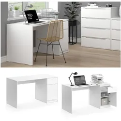 Vicco Schreibtisch Bürotisch Computertisch Ruben 140x65cm Arbeitstisch Büromöbel