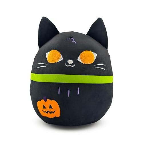Puckator Squidglys Spooky zwarte kat pluche speelgoed - decoratief knuffeldier