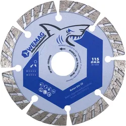 WEMAG Diamanttrennscheibe BETON UNI 125x22,23mm 9 Segmente a 37x2,0x10mm
