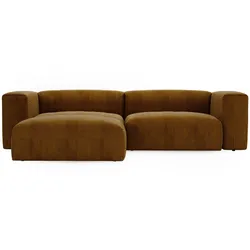 ECKSOFA Landi Braun Links
