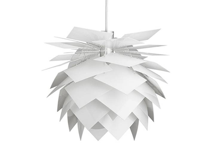 PineApple Suspension Petit Blanc - Dyberg Larsen - Salon / séjour - Design - Plastique - À ampoule unique