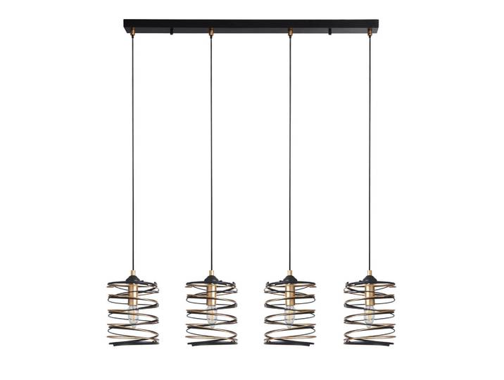 Hängeleuchte Spring, Schwarz, Goldfarben, Metall, 91x110x16 cm, Lampen & Leuchten, Innenbeleuchtung, Hängeleuchten, Pendelleuchten