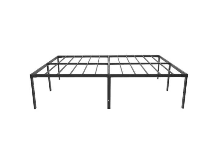 Bettgestell Stabiler Eisenrahmen Freistehend Schwarz 189x135cm Platzsparend klappbar – Einfache Wandaufbewahrung