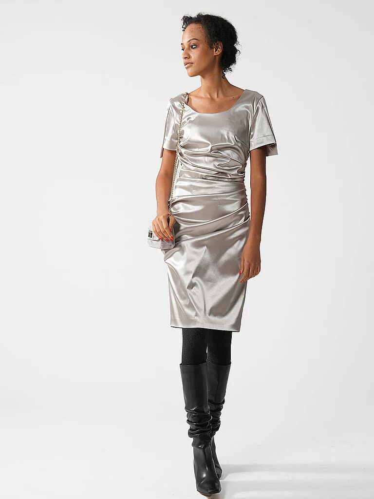 CLAUS TYLER Abendkleid AUDRY silber   38 W