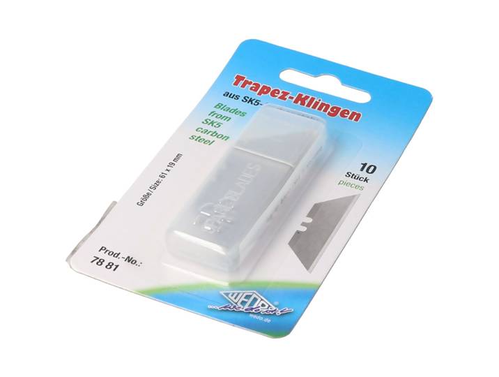 Set van 10 reservemesjes, trapeziumvormige reservemesjes voor de veiligheidsmes, voor hoge randreten
