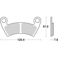 SBS Bremsbelag 897RSI Offroad Racing Sinter