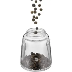 WMF Mühlenset Salzmühle Pfeffermühle Set 2tlg Keramikmahlwerk DeLuxe Glasbehälter, Pfeffermühle + Salzmühle, Kupfer