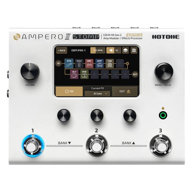 Hotone Ampero II Stomp Amp Modeler / Effects Processor (E-Gitarre) (HOTMP300)