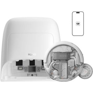 DJI Saugroboter Romo A2, Roboter transparent & Station weiß, 36.000 Pa, mit Wischfunktion & Reinigungsstation
