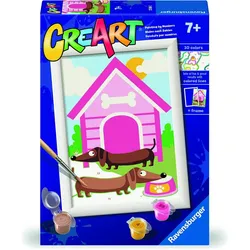 Ravensburger CreArt - Malen nach Zahlen - Dashhound Delight