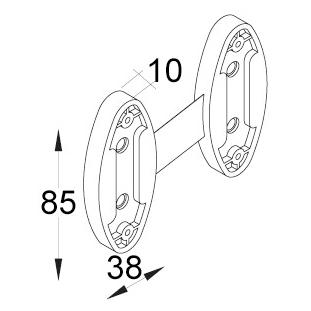 Servetto Distanzplatten SELF SYSTEM (1 Stk.) (SSNBP169A)