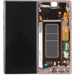 LCD Kompletteinheit inkl. Frontcover für Samsung Galaxy Note 9 N960F, gold