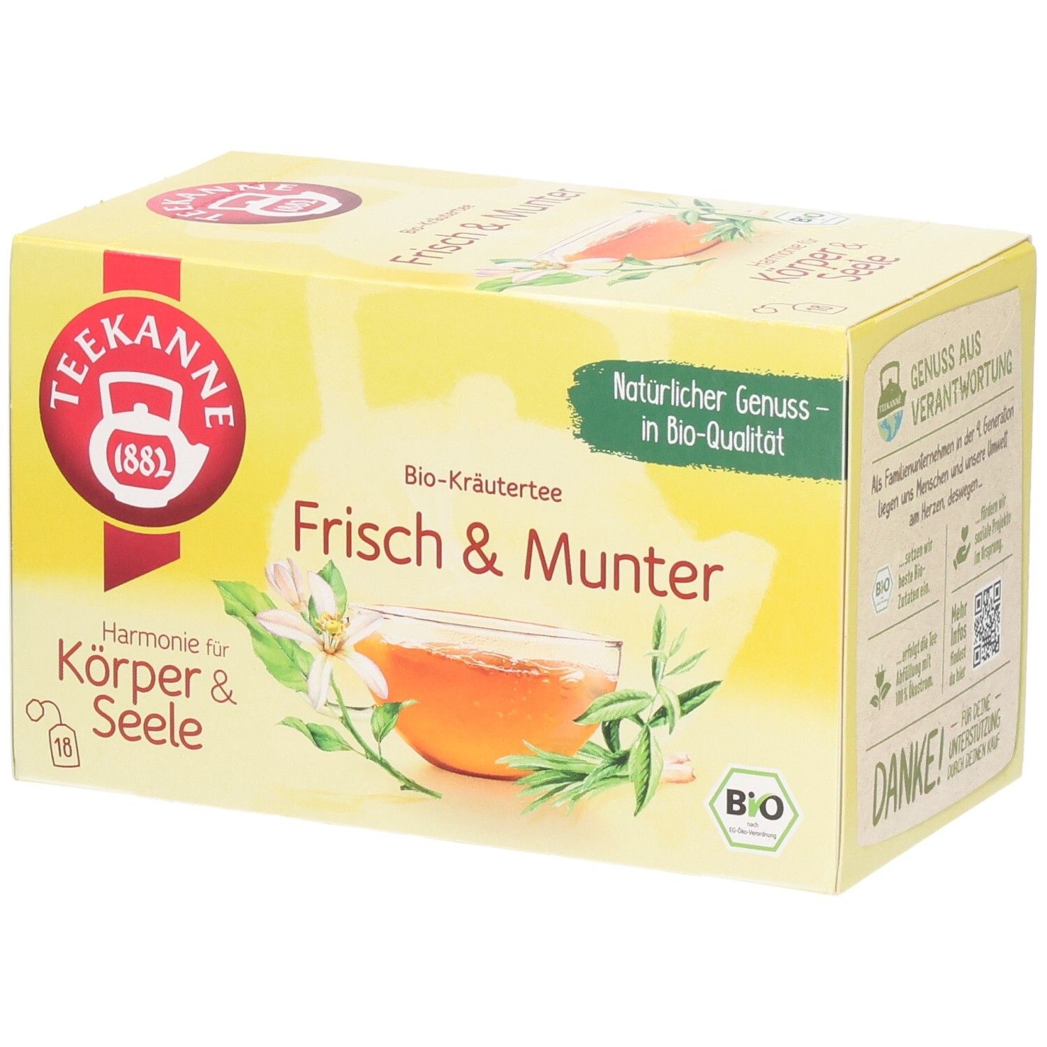 Teekanne BIO Harmonie f. Körper & Seele Frisch Munter 18 St Tee
