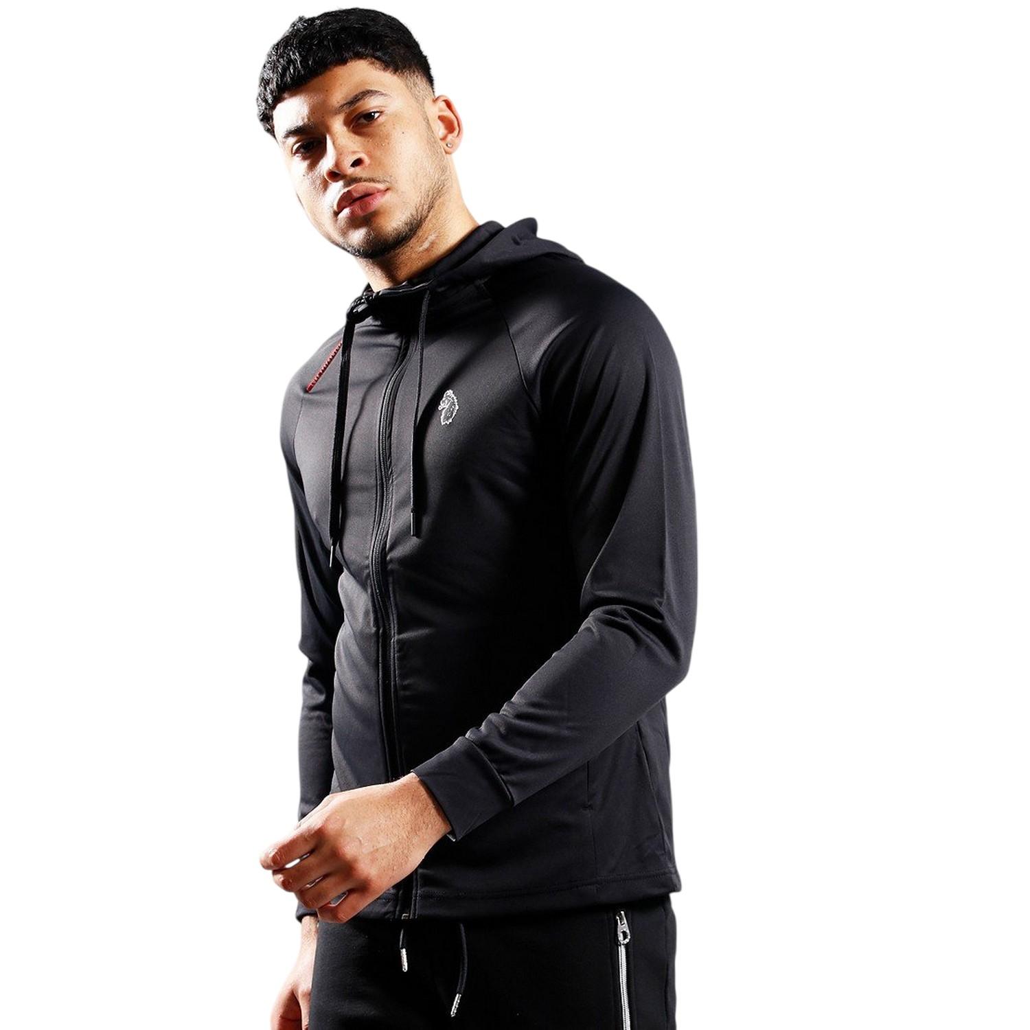 Luke - Sweatshirt für Herren, Raglanärmel (Samtschwarz)