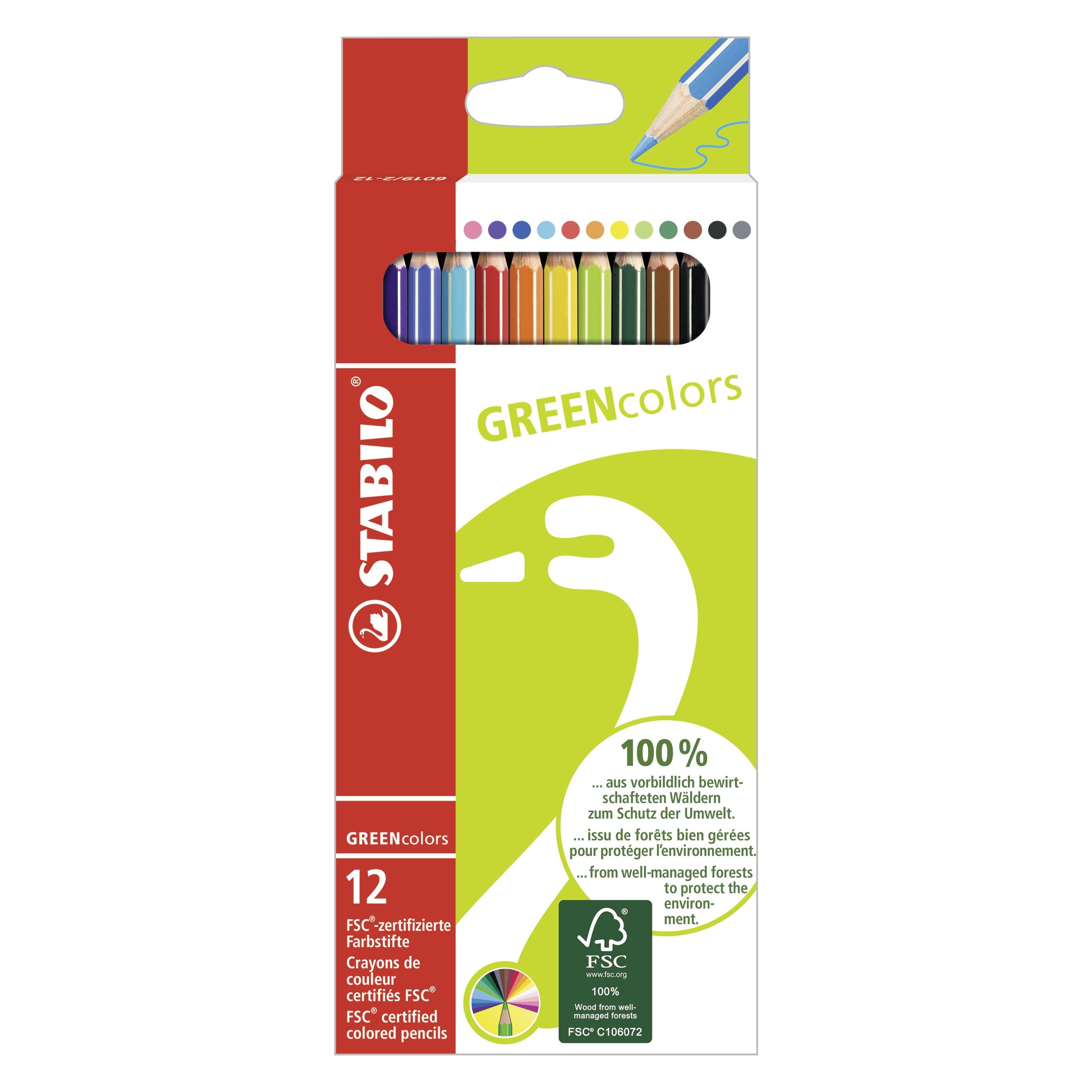 Stabilo GREENcolors Buntstift (12x) (6019/2-121)