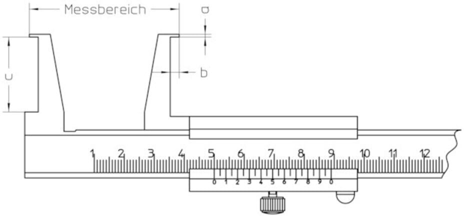 Helios Preisser Nutenmessschieber 26-200mm ; Helios-Preisser (0258503)