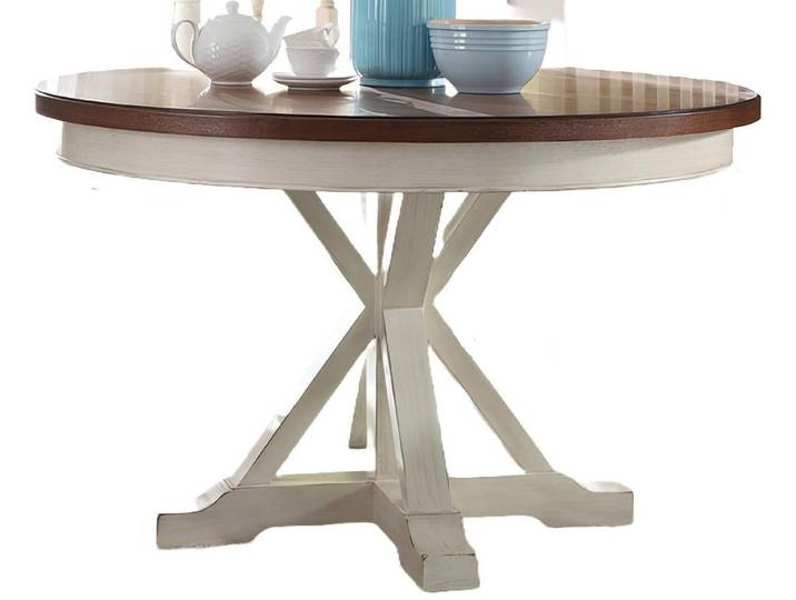 Xlmoebel Esstisch Runder Holztisch im klassischen Design für gemütliche Mahlzeiten (1-St., Runder Tisch), Hergestellt in Europa