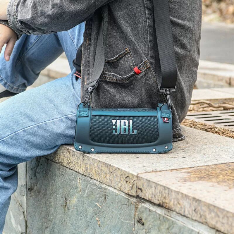 INF JBL Charge 4/5 Schutzhülle mit Tragegurt - PU+EVA, Blau