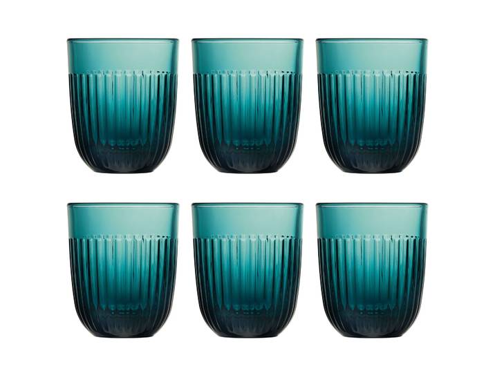 La Rochère Verres à eau Ouessant 29 cl, lot de 6 Bleu foncé