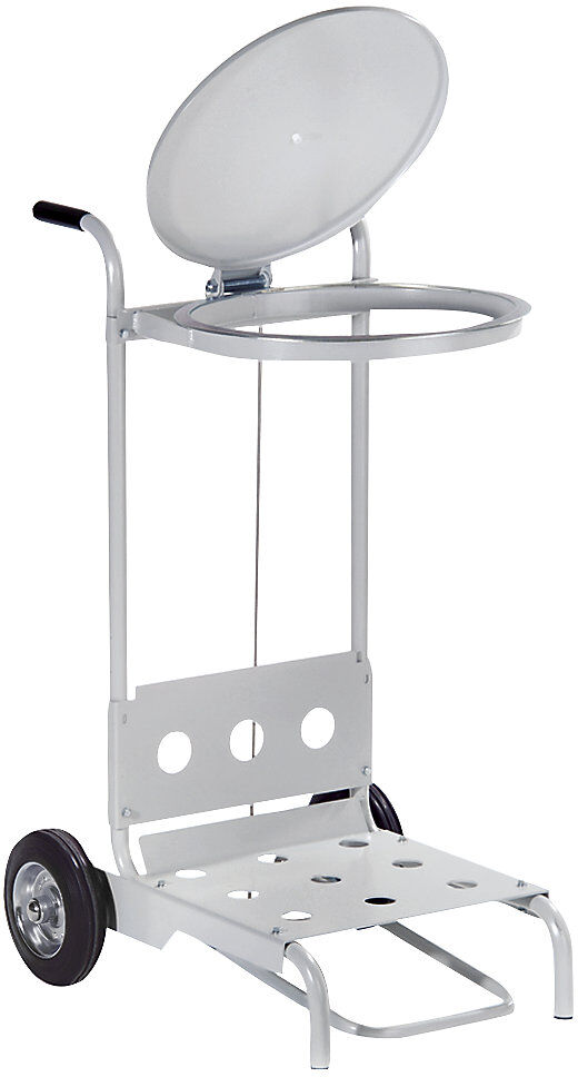 Pedal-Müllsackständer aus Stahl, mobil, handfreie Bedienung, für Volumen 120 l VAR