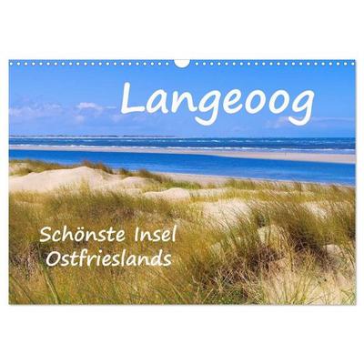Langeoog - Schönste Insel Ostfrieslands (Wandkalender 2027 DIN A3 quer), CALVENDO Monatskalender