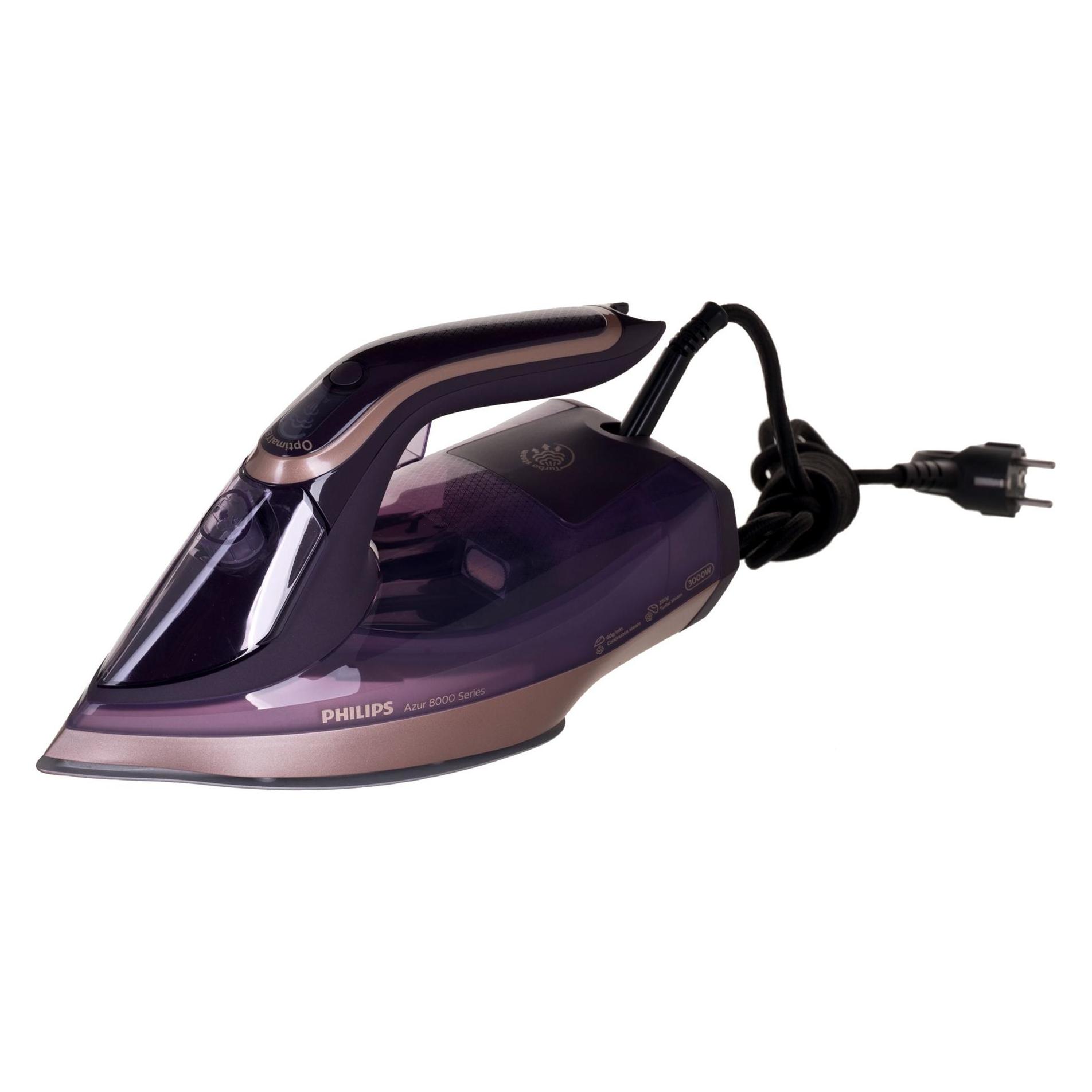 Philips DST8040/30 iron Steam iron SteamGlide Elite soleplate Lilac (3000 W, 260 g/min) (DST8040/30)