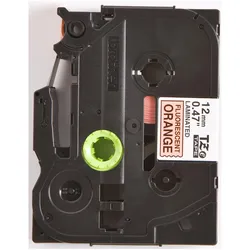 Brother, Beschriftungsband, TZEB31 12mm orange (1.20 cm, Schwarz, Orange)