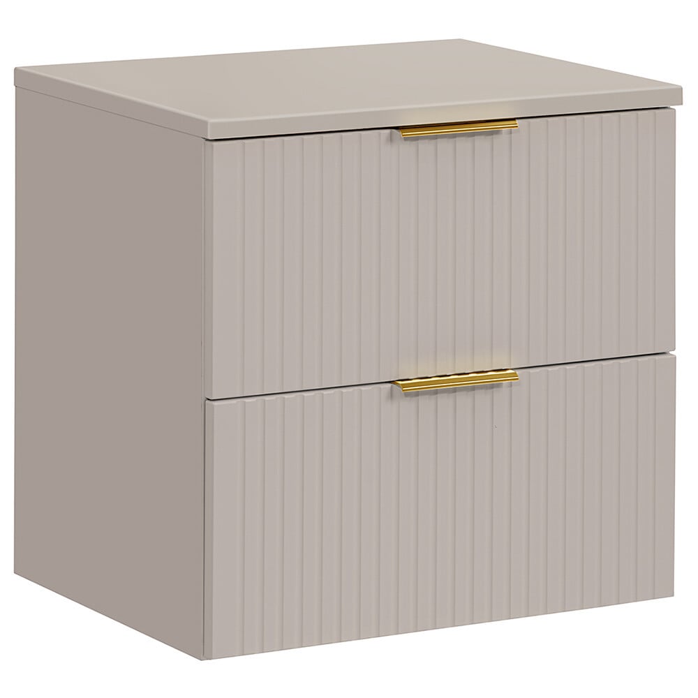 Lomadox Wandmeubel voor de badkamer met deuren en laden