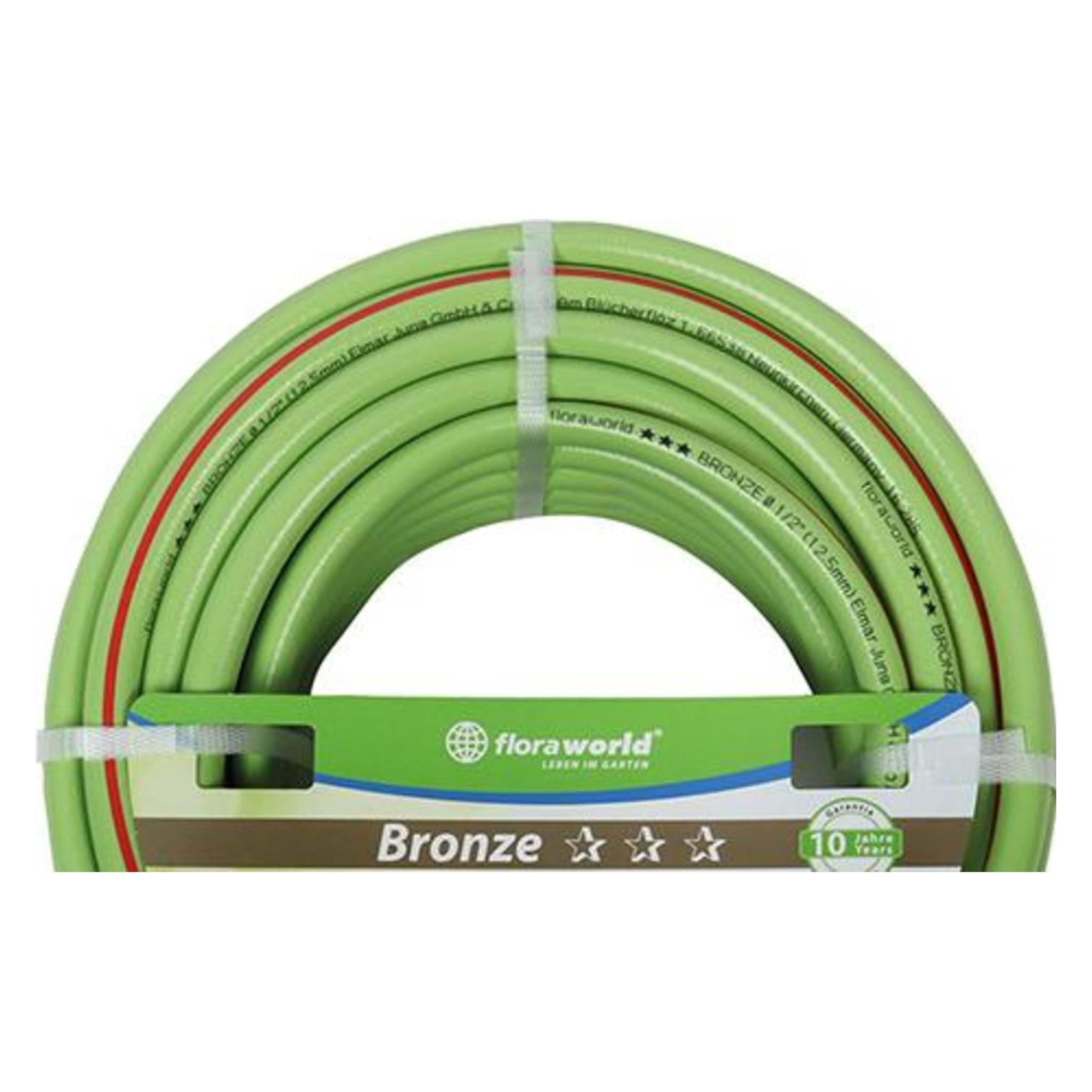 Floraworld Gartenwasserschlauch 12,5 mm 1/2 Zoll 50 m Bronze (50 m, 12.50 mm) (4047883093169)