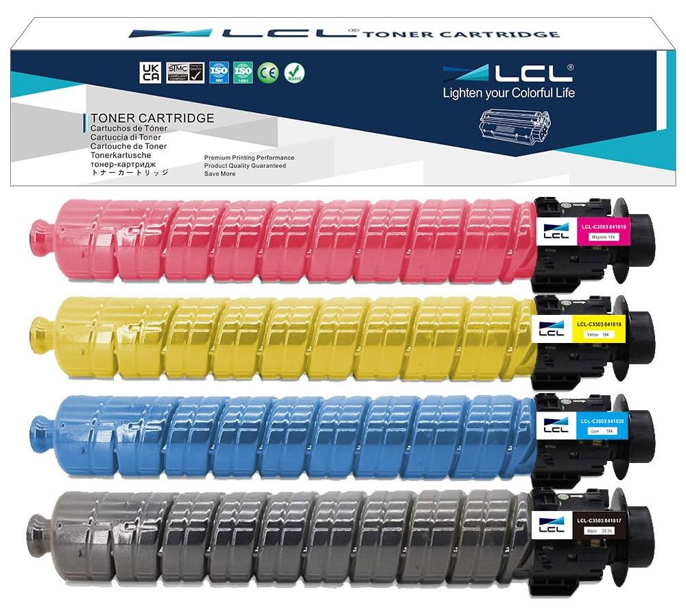 Tonerkartuschen 4er-Pack KCMY für Ricoh MP C3003SP