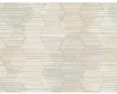 A-Street Prints Jabari Wheat Geometric Faux Grasscloth Wallpaper