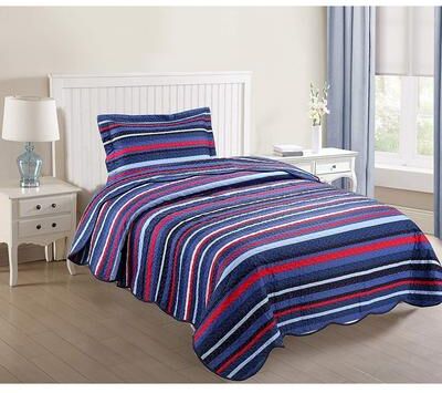 Porch & Den Eliander Striped Quilt Set
