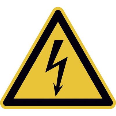 Warnschild Elektrische Spannung Folie selbstklebend 100 mm ISO 7010 1 St. 21.0191