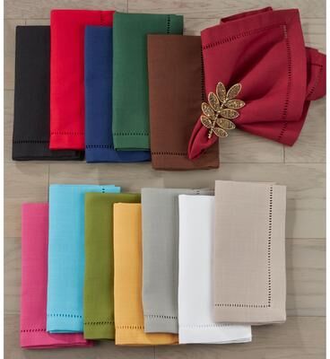 Saro Lifestyle Rochester Collection Hemstitched Napkin
