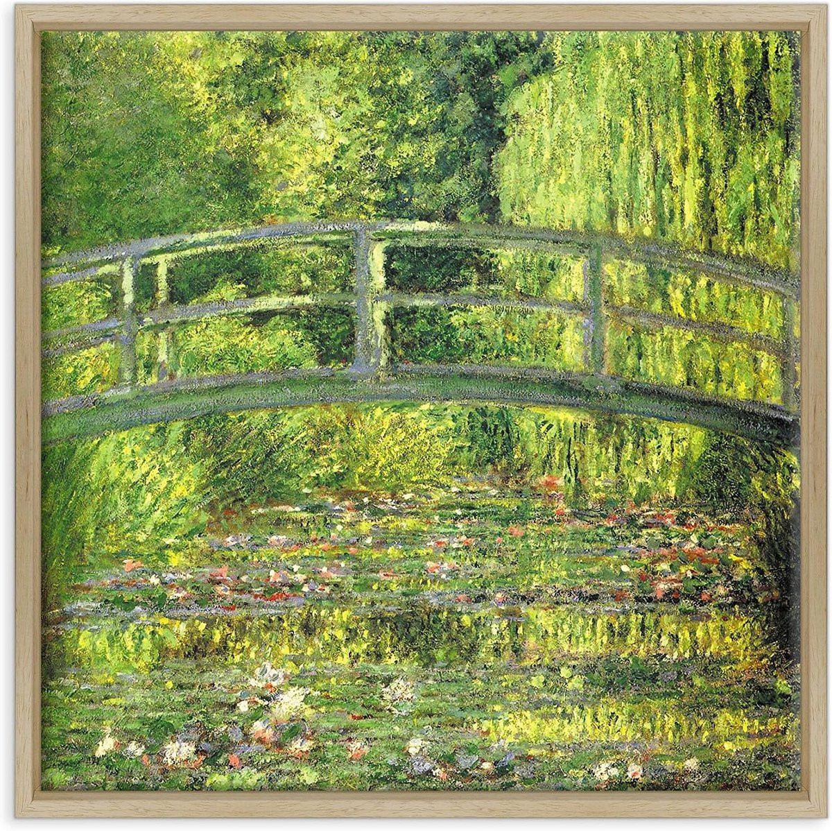 Canvas Afbeelding met Ingelijst Houten Frame voor Woonkamer Decoratie - 50 x 50 cm