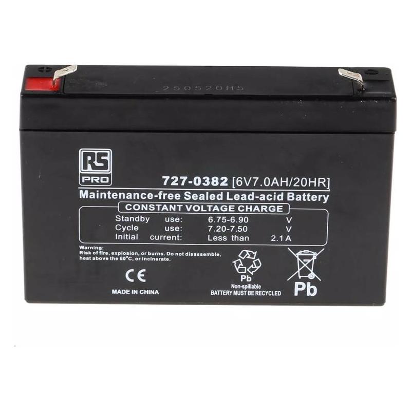 RS PRO Normal AGM (7000 mAh, 6 V) (7270382)