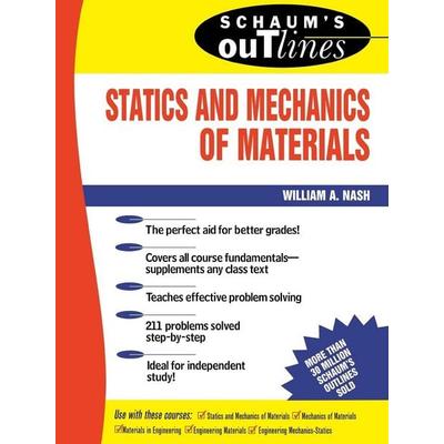 SCH STATICS/MECHANICS OF MAT, Taschenbuch von Nash, Mcgraw Hill Higher Education, 978-0-07-045896-3