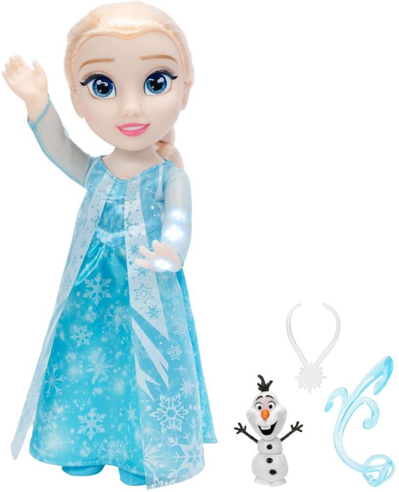 Disney Muñeca Elsa Musical 38 cm articulada con luces y accesorios incluidos Frozen.