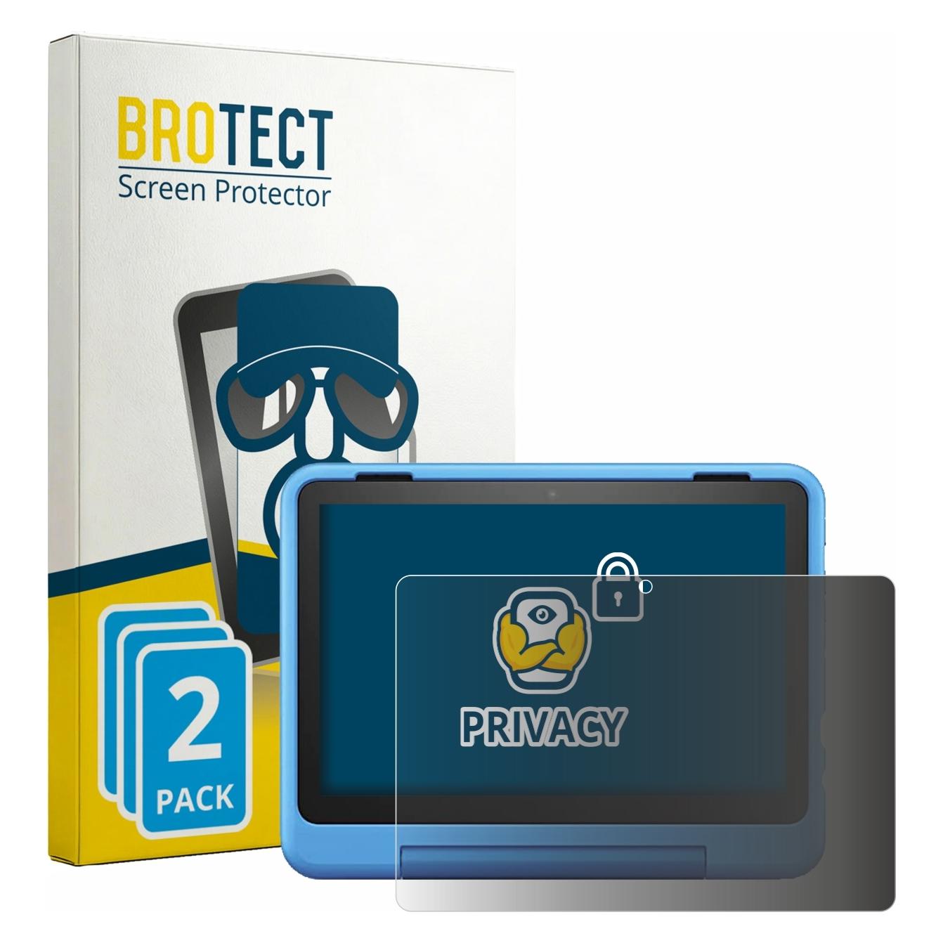 Brotect Sichtschutzfolie für Amazon Fire HD 8 Kids Pro 2024 (12. Gen.) Anti-Spy Privacy Folie (2 Stk., Amazon Fire HD 8 Kids Pro) (4364454)