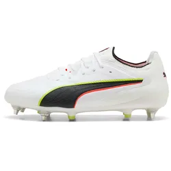 PUMA King 20 Ultimate MxSG Stollen-Fußballschuhe 01 - PUMA white/glowing red/yellow alert 46