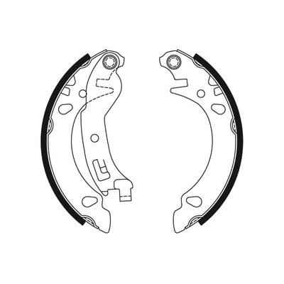 TRW Bremsbackensatz gs8473 für Fiat